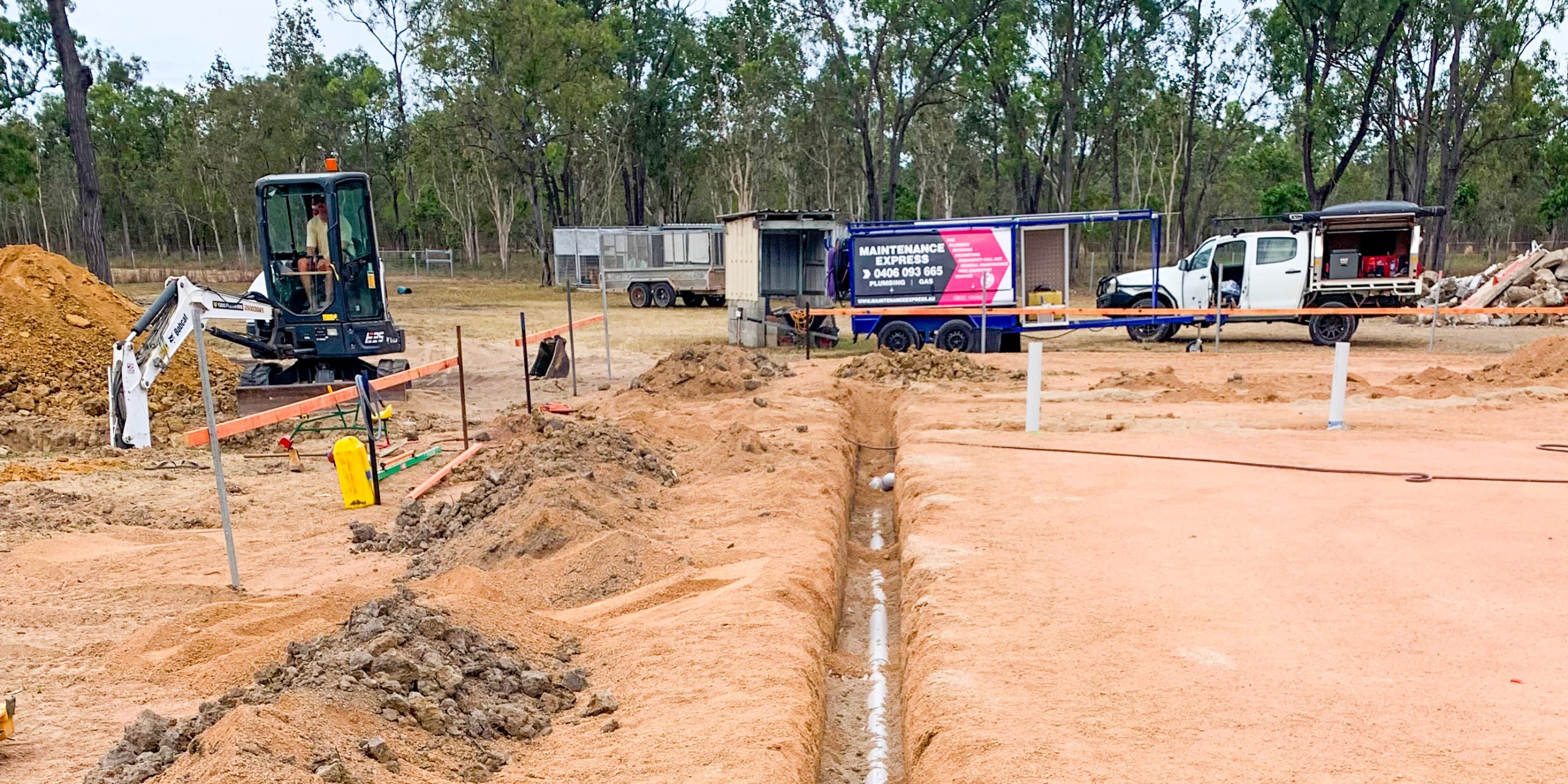 Plumbing excavation